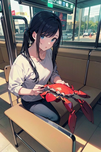 地下鉄で見つけたの