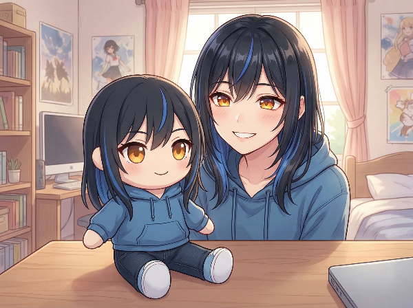 私が私を見つめてました