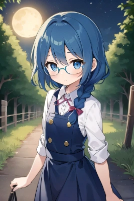おさげの女の子