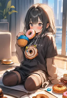 ドーナツと彼女