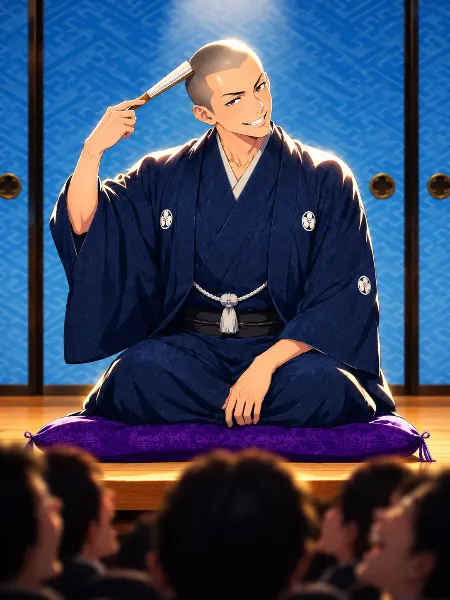 落語の名手、笑顔で魅せる一席