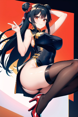 チャイナドレスで誘惑してくる女の子