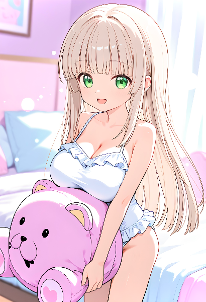 みてみて！おっきなぬいぐるみ！