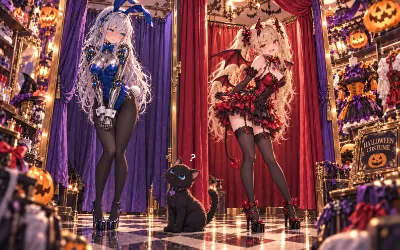 ハロウィン前夜の試着室
