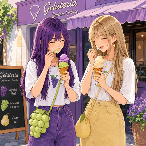 8/27 ジェラートの日（ピオ、うらら）