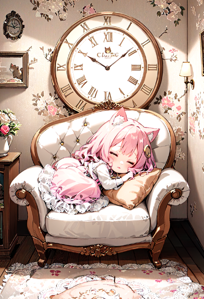 ソファーでぐっすり