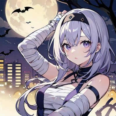 灰色のミイラ少女