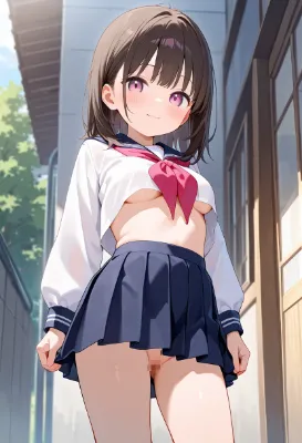 下乳少女