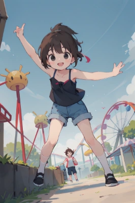 甥っ子（娘）と遊園地