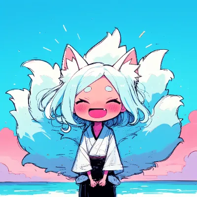 にかっ
