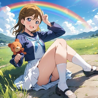地べたに座る