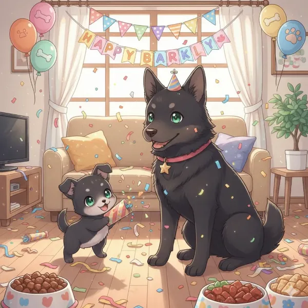 わんぱく子犬のサプライズバークデー