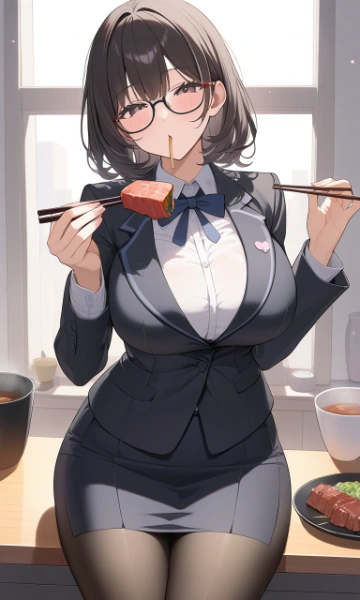 先生、独特な箸さばきっすね