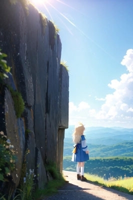 山並の先に