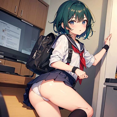 パンチラと発情