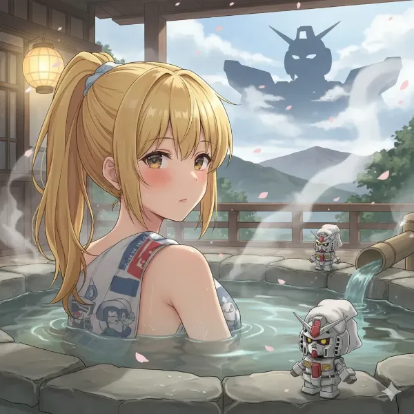 ガンダムが、戦闘しながら、私を覗き見してるわ😅