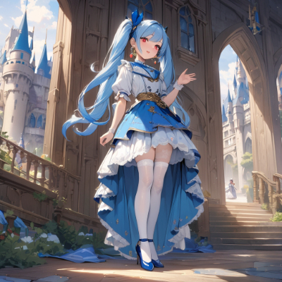 午後の青髪姫