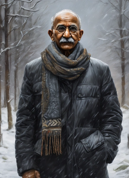 ダウンジャケットガンジー