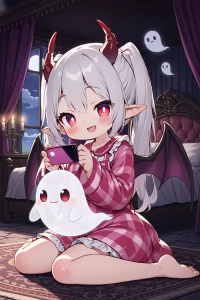 幽霊とヴァンパイア少女