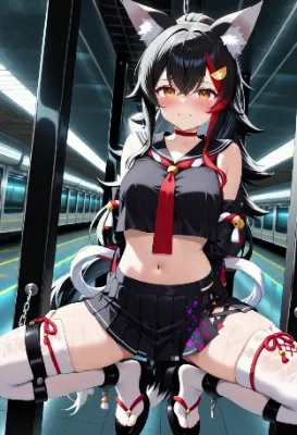 [動画]駅に設置されるミオちゃん