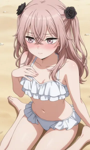 水着の紗寿叶ちゃん