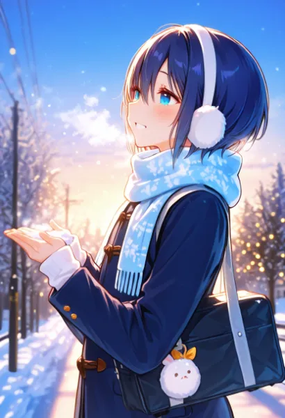 通学中のボーイッシュ人類ちゃん