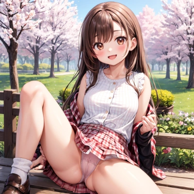 茶髪な娘のパンツ
