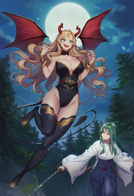 月夜の悪魔と剣士の邂逅