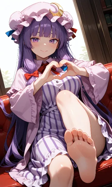 お題:手でハート 企画参加作品 パチュリー