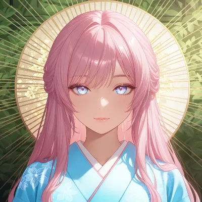 黄金の光環を抱く美少女