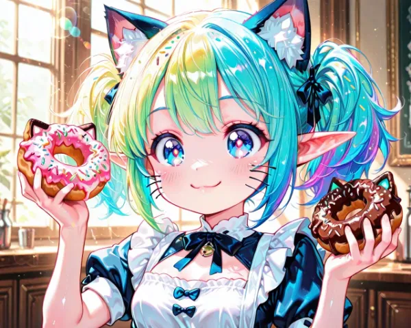 猫の日　ドーナツ