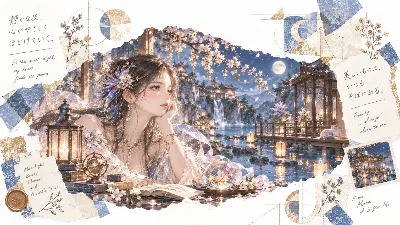 月明かりに溶ける静かな祈り