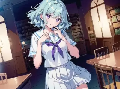 #105 青髪少女