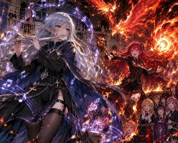 炎の魔女と黒衣の呪歌