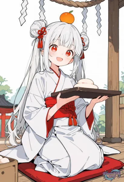 鏡餅の擬人化的な・・・