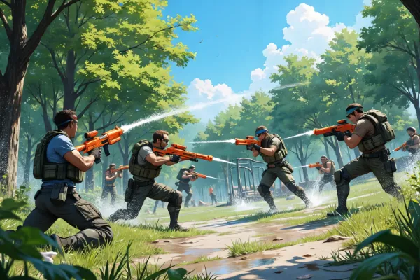 サバゲー with 水鉄砲