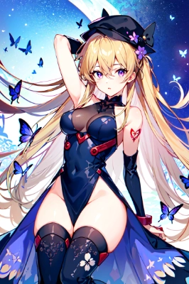 蝶と少女