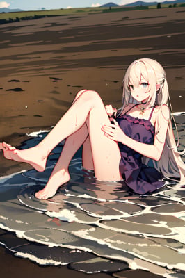 干潟の水辺