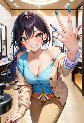 ネイルアートに挑戦してみたよ