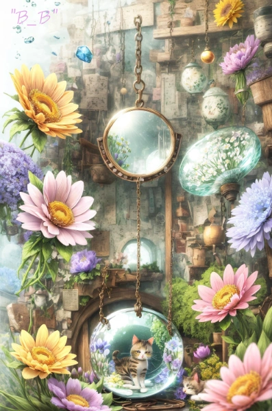 猫のいる春の風景：５