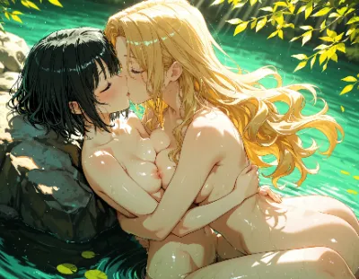 【Ｂ＆Ｇ】 森の泉で水浴び
