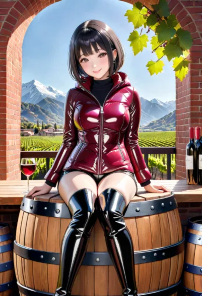 ニーハイブーツのお姉さん