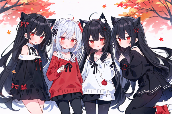 赤い瞳の女の子たち