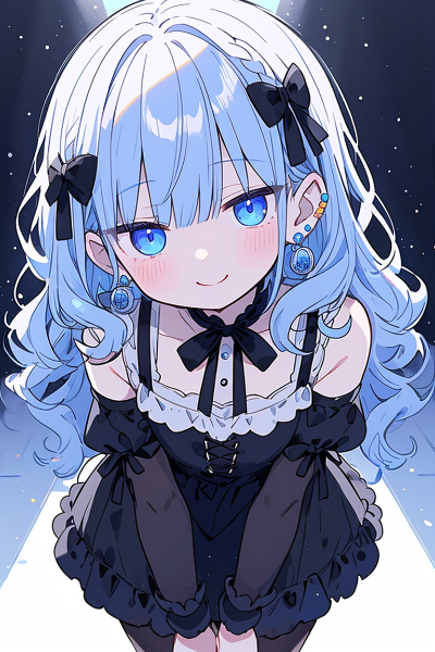 ピアスを着けた少女