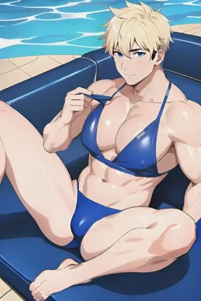 (何かが違う｡お兄さん編)“>///<“ｱﾁｬｰ｡変と思ったら 女の子の水着に もっこりって💦