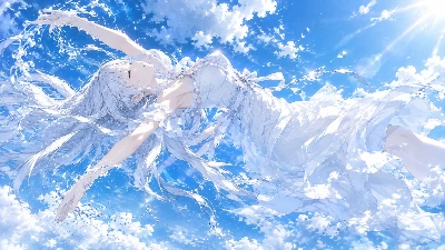 空の背泳ぎ
