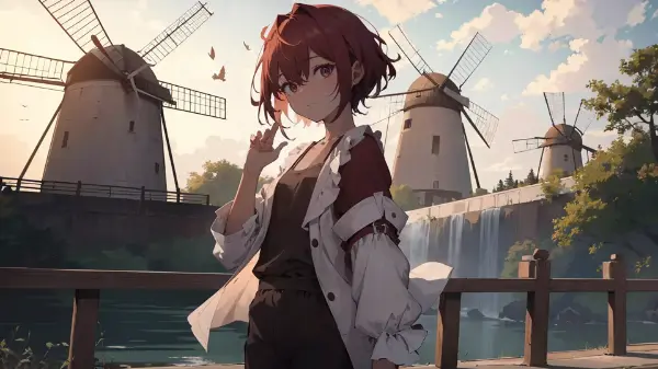 the beautiful windmill girl