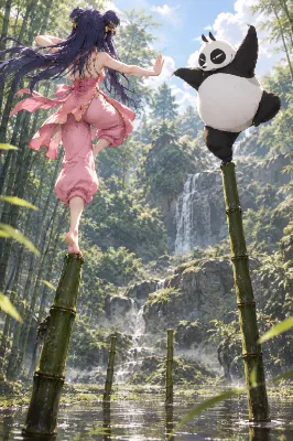 森の中
