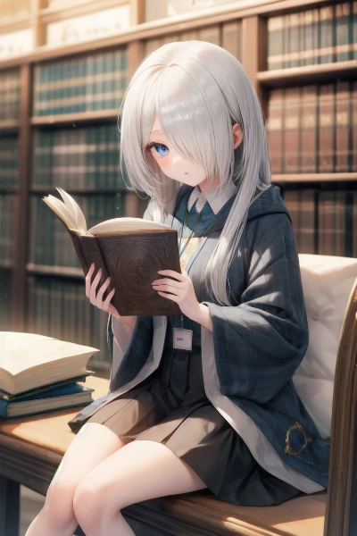 読書中の少女