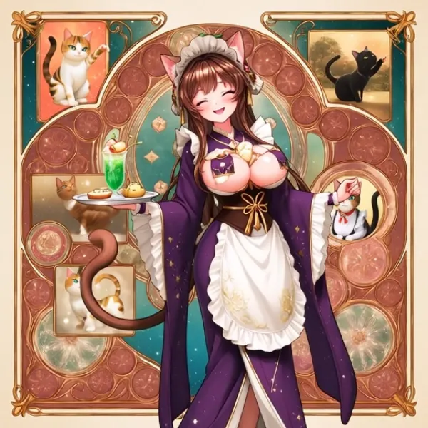 大正浪漫風ウェイトレス